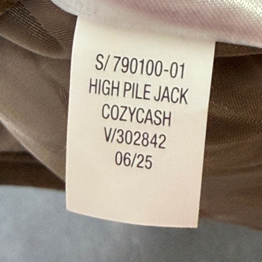 Old Navy Sherpa Jacket Womens XL Brown High Pile Fleece Coat Aztec Button Front - Picture 7 of 7